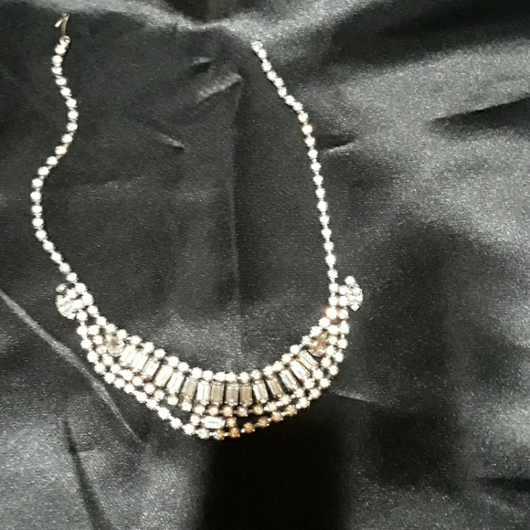 VINTAGE Rhinestone Necklace - Picture 6 of 8